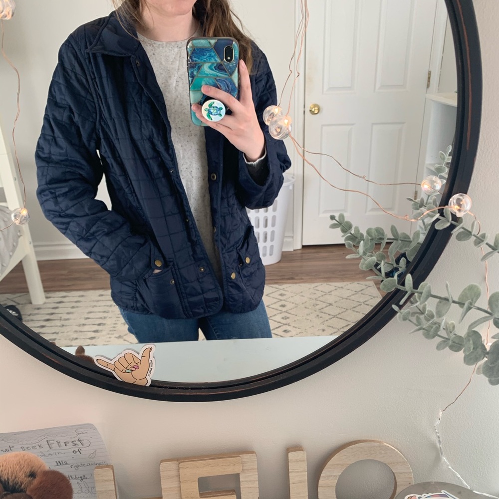 Navy blue lightweight jacket
